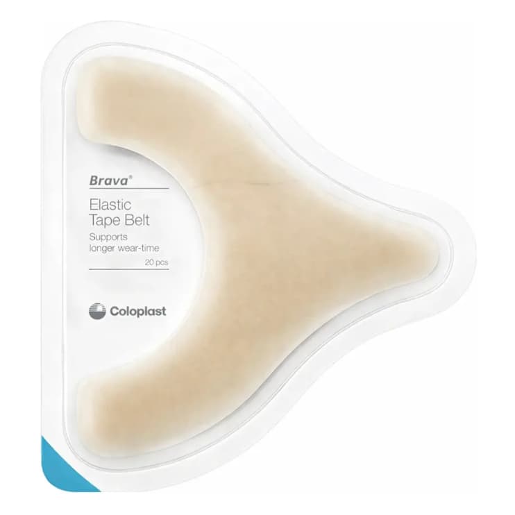 Fita Adesiva Elástica Brava Formato Y Coloplast p/ Estomia Caixa 20 Unidades