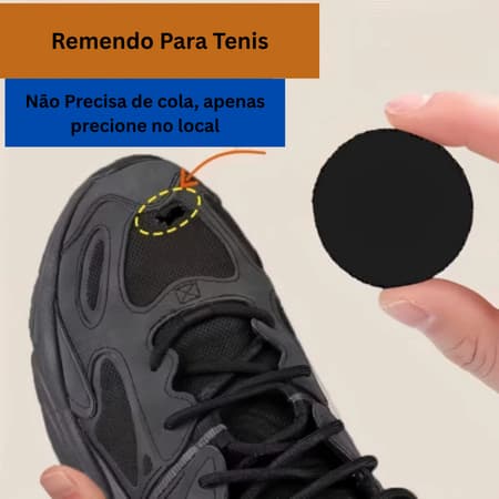 Kit 6 Remendos Adesivos para Reparo de Tênis e Calçados
