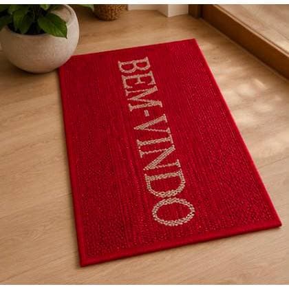 Tapete Para Porta Bem-vindo 45cm X 65cm Sisal Antiderrapante Capacho SEM PONTEIRAS