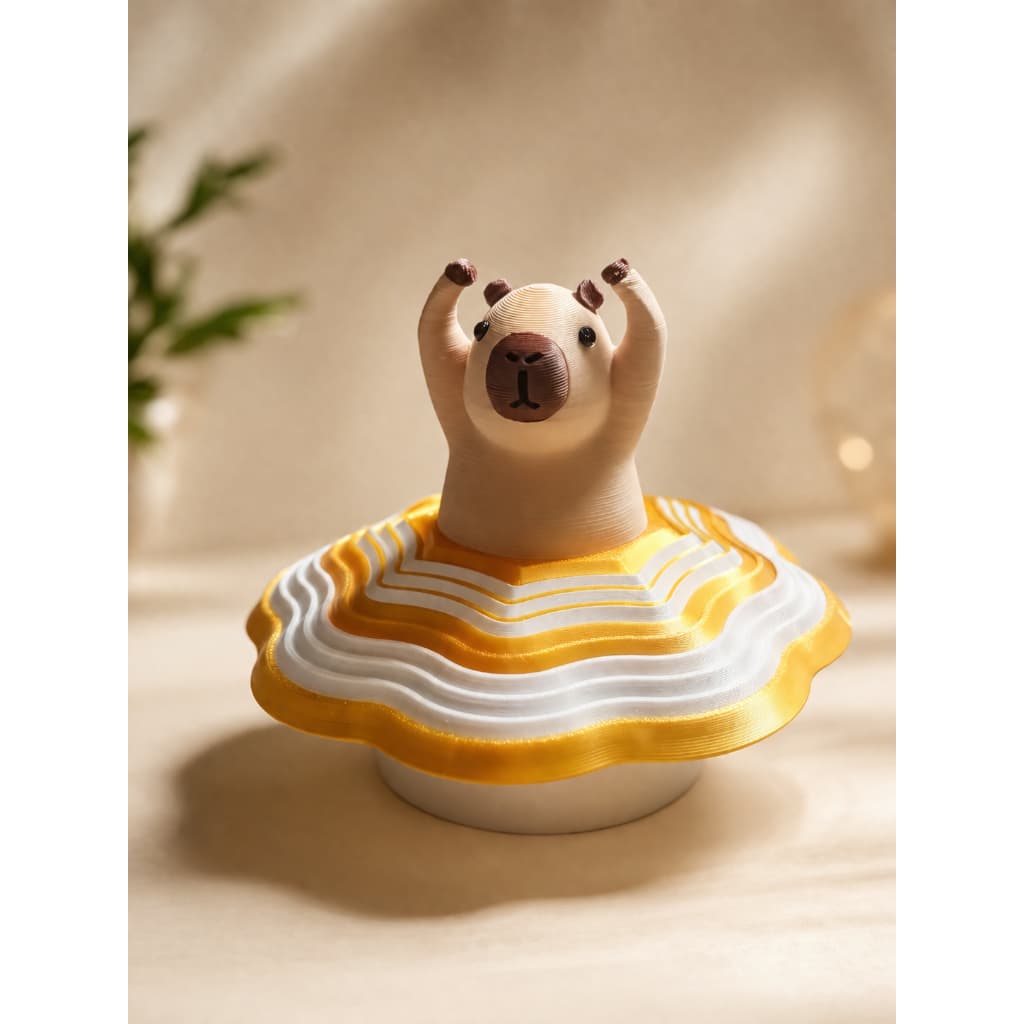 Capivara Bailarina Articulada  Fidget Toy Sensorial Brinquedo Antiestresse Flexível Decorativo Colecionável Infantil