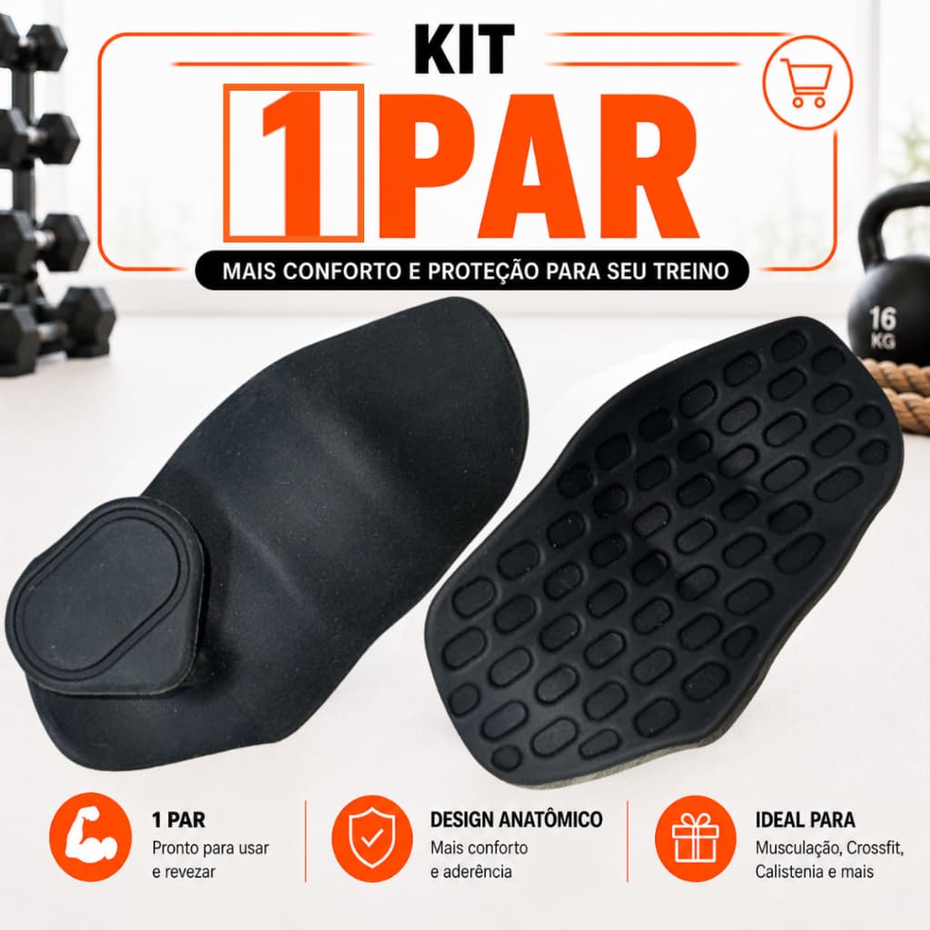 1/2/4/6 pares Luva Levantamento Peso Grip Para Mãos Silicone Musculação Treino Ergonômico Antiderrapante