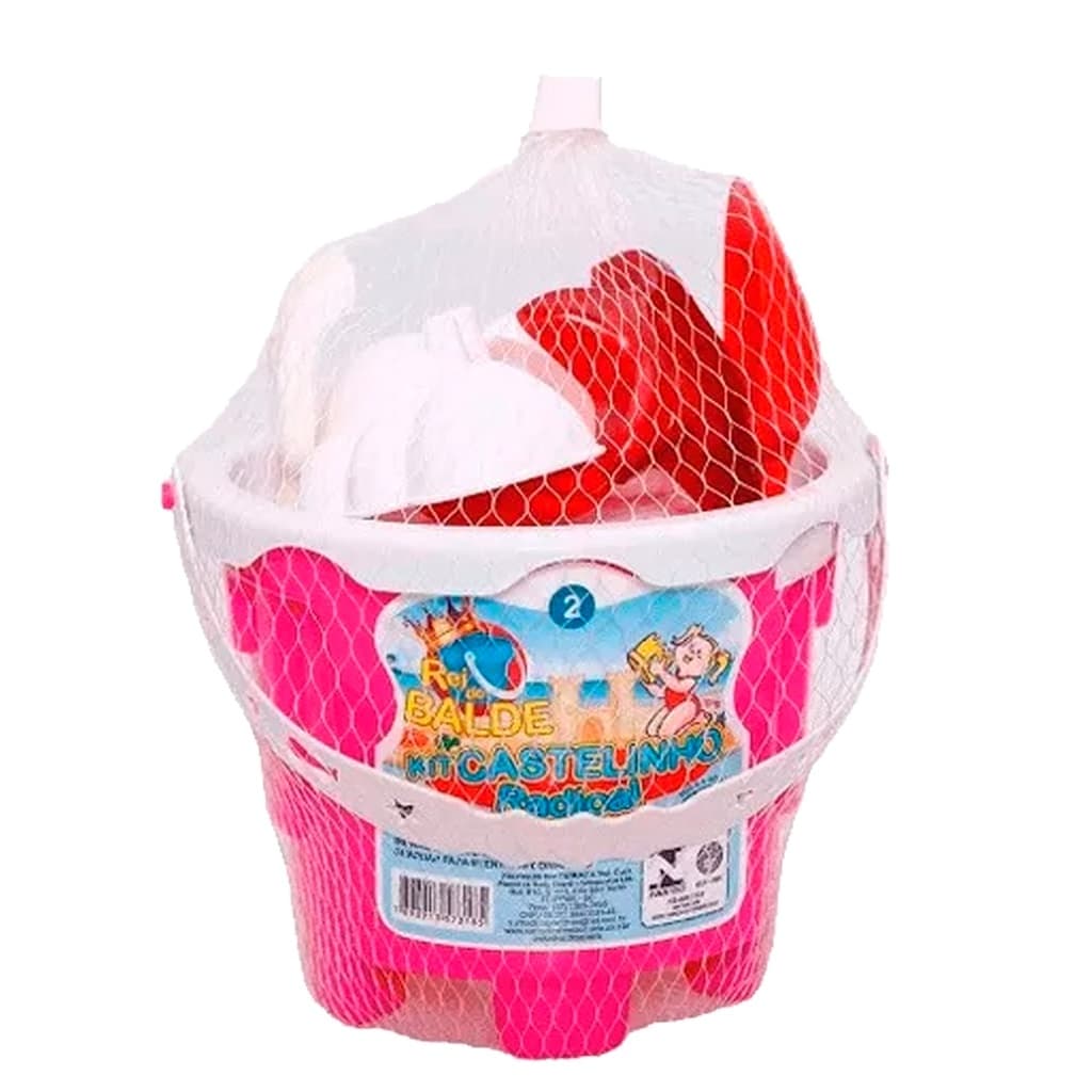 Baldinho de Praia - ROSA  Brinquedos Água, mar, piscina