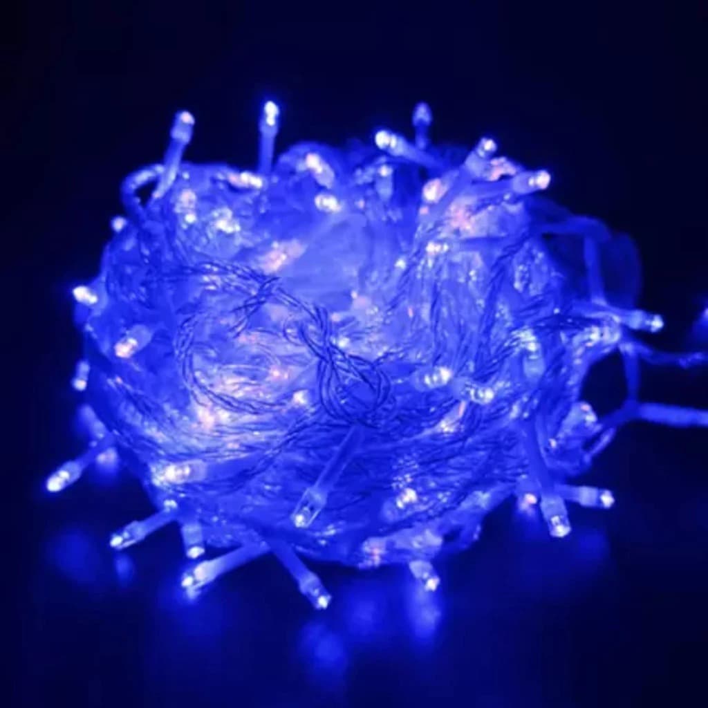 100 Leds Pisca Pisca Fio Transparente Natalino 10 Metros E 110V Decorativo Multicolorido