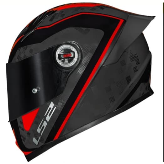 Capacete Ls2 Ff358s Striker Cinza/vermelho