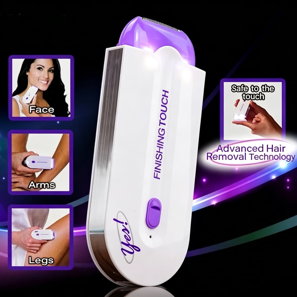 Depilador Elétrico Feminino Recarregável USB Sem Dor Portátil Finishing Touch