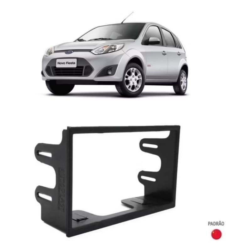 Moldura Painel Oficial 2 Din Ford Fiesta 2004 2005
2006 2007 2008 a 2012