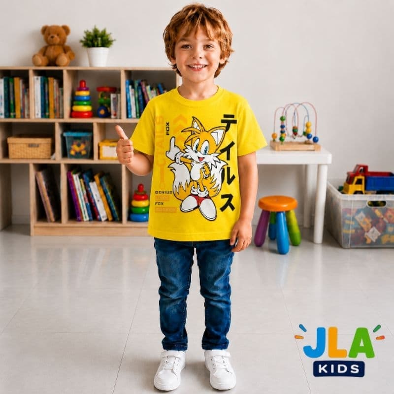 camiseta do Teios - TAILS , INFANTIL , malha algodão, manga curta
