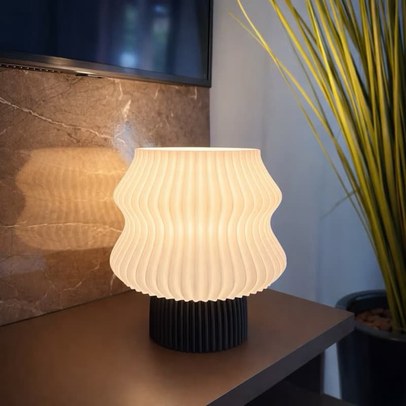 Luminária De Mesa Abajur Moderno Minimalista Luz Quente Decor Sala Quarto Escritório