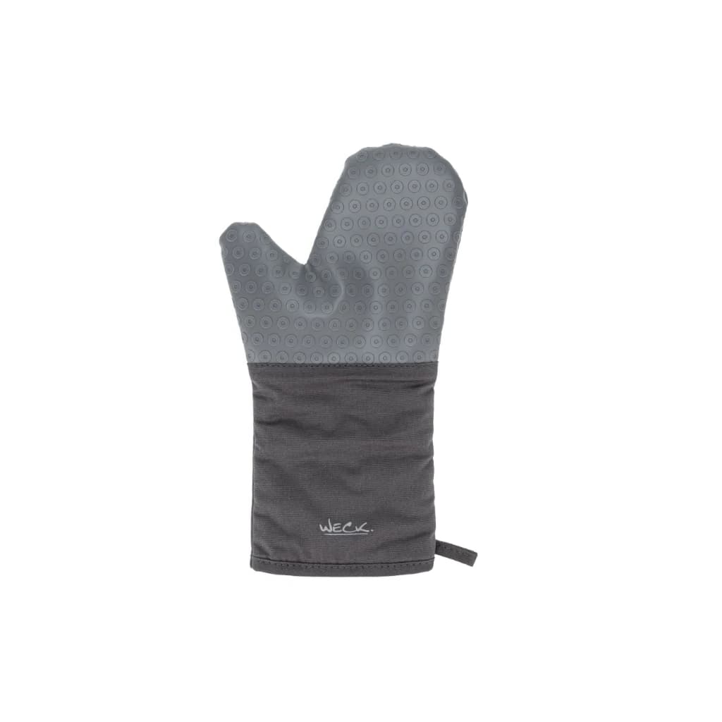 Luva Térmica Mão De Gato Silicone Com Algodão 35cm - Cinza