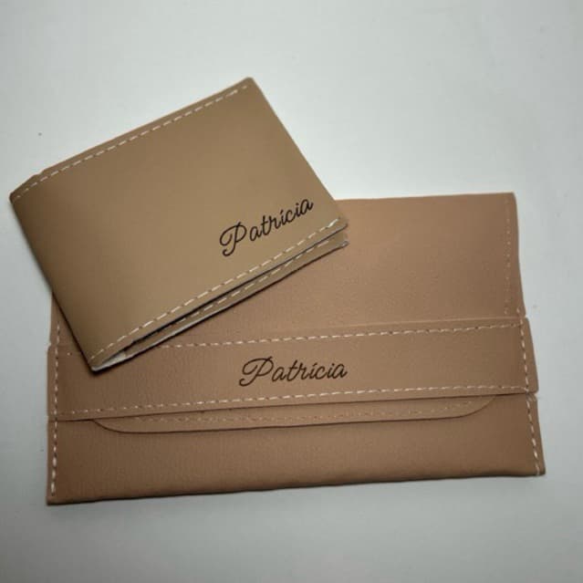 Kit porta óculos e porta cartão | Conjunto para viagem personalizado