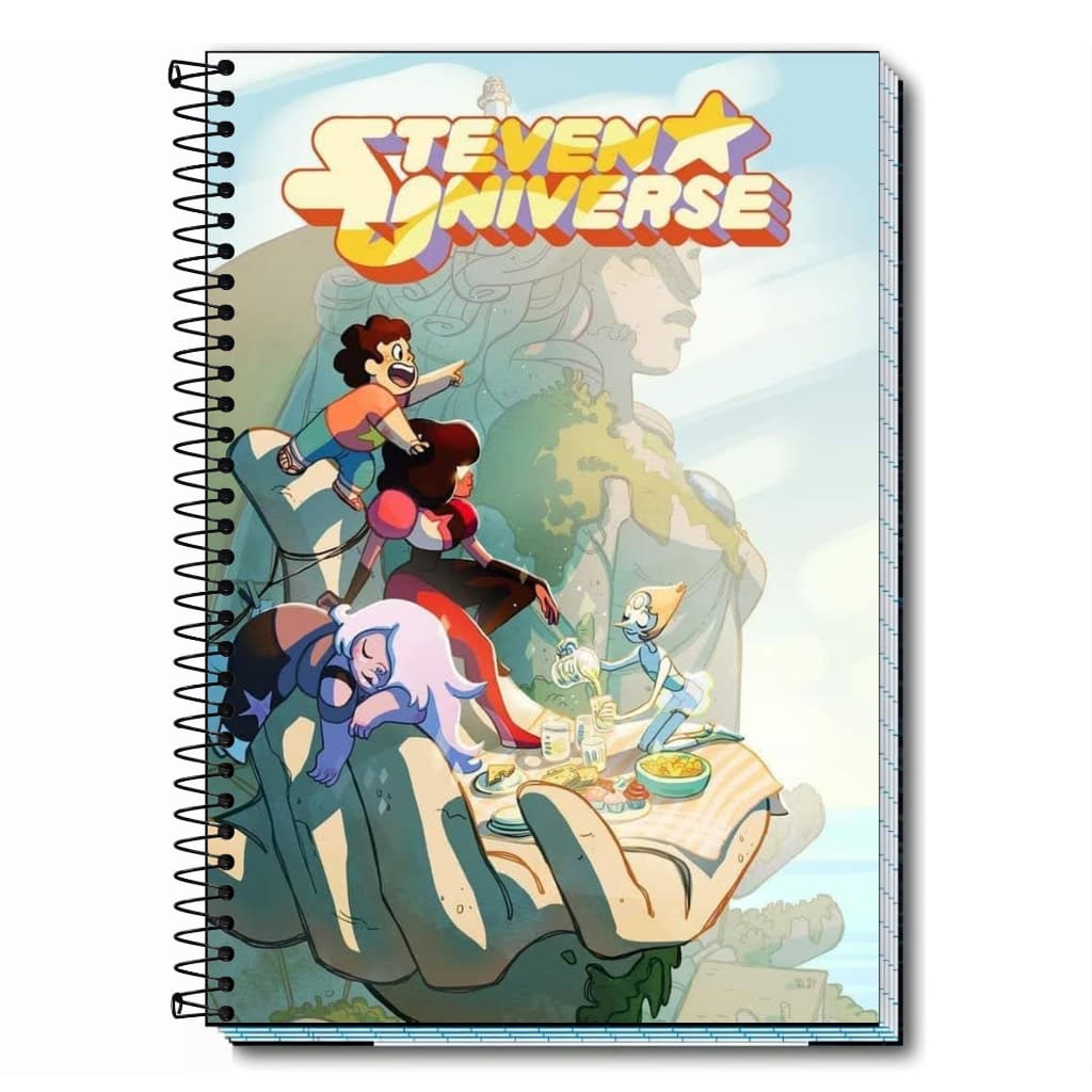 Caderno personalizado escolar desenho steven universe | Capa Dura & Espiral Resistente 1, 10, 15 e 20 Matérias