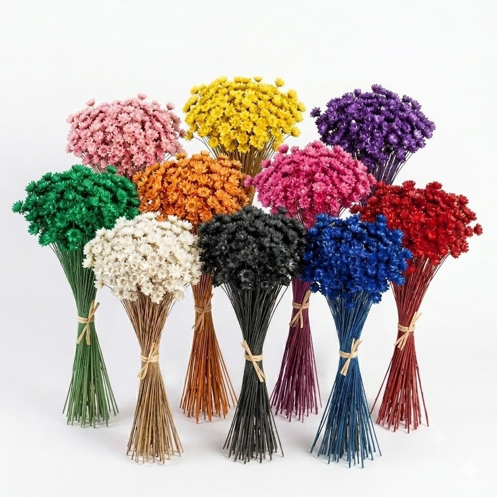 Flor Sempre Viva Premium 200/400/800 | Flores Secas e Desidratadas Para Decoração e Arranjos
