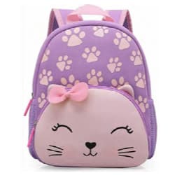Mochila Infantil Gatinha Neopreme Escolar Creche Passeio