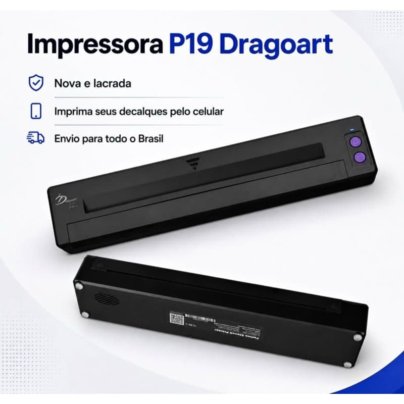 Impressora Térmica P19 Para Decalque Dragoart