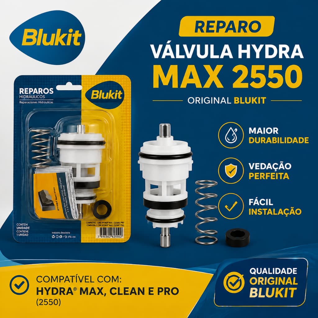 Reparo Válvula Descarga Hydra Max 2550 Clean BLUKIT