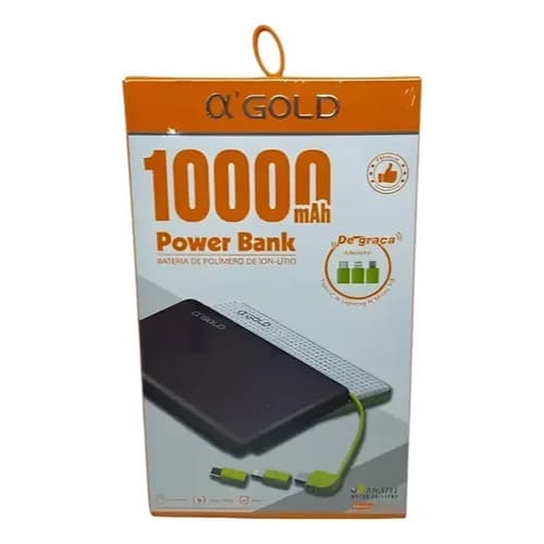 Power Bank 10000mAh GOLD PN-951A Carregador Portátil