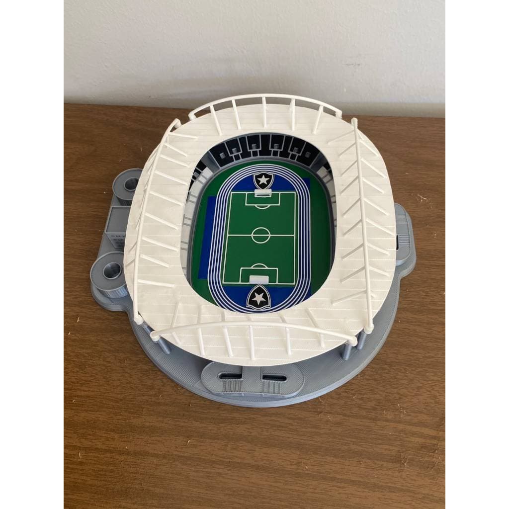 Maquete Estádio Nilton Santos 24cm | Miniatura Estádio de Futebol | Decorativa e Colecionável