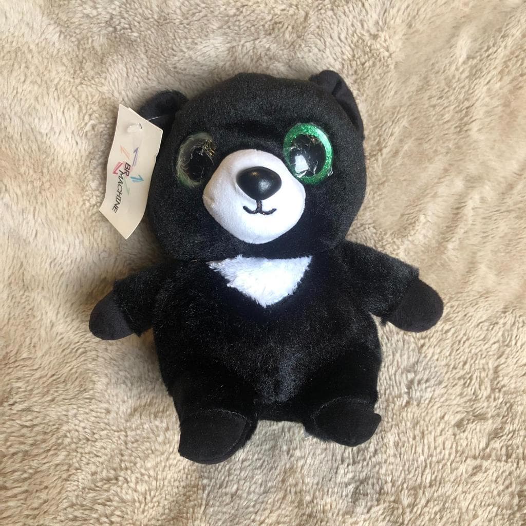 Urso preto de pelúcia BR Machine