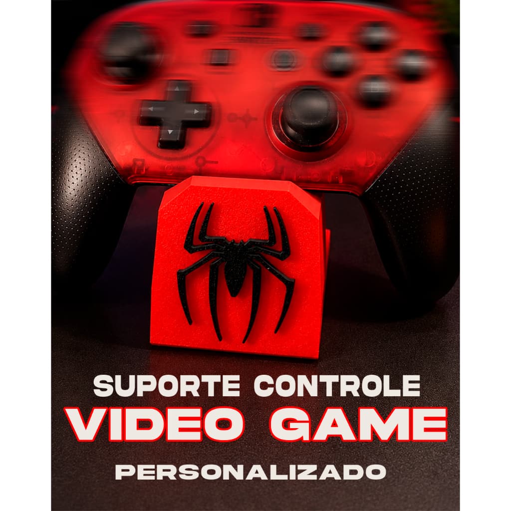 Suporte para Controle Gamer Universal Personalizado Compatível com PlayStation, Xbox, Nintendo Switch