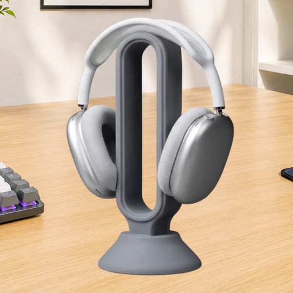 Suporte Minimalista para Fone de Ouvido Luxo Premium | Organizador de Mesa Gamer e Escritório | Impressão 3D