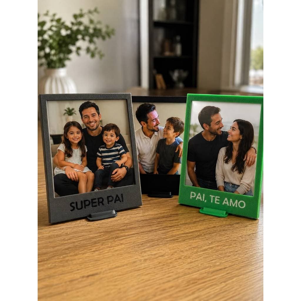 Porta-Retrato Personalizado com Foto – Presente Criativo para Pais, Mães, Namorados e Família