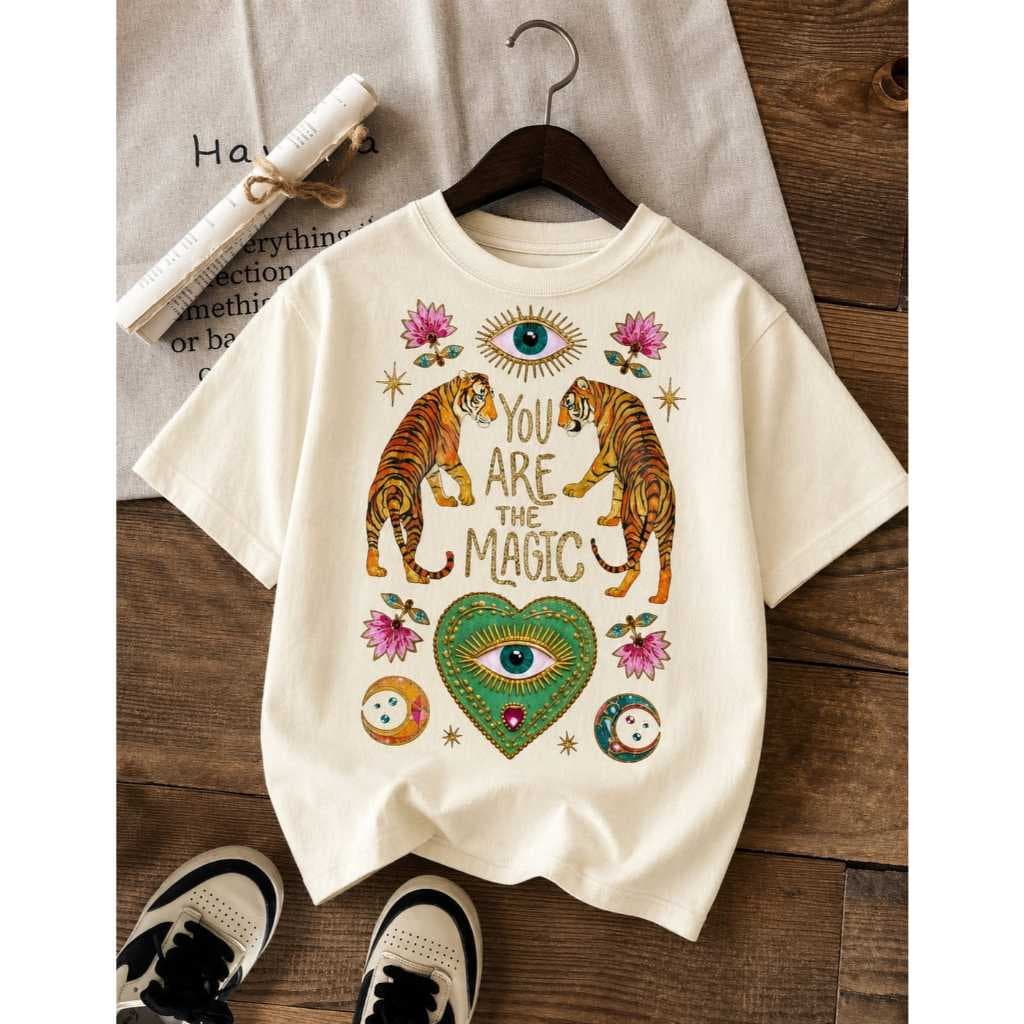 Camisa Camiseta T-Shirt Feminina You Are The Magic Moda Gringa 100% Algodão Estampada