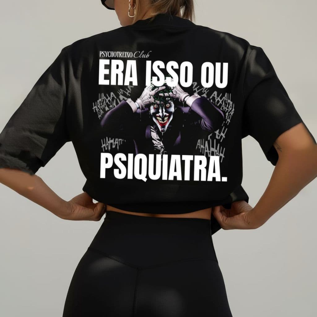Camiseta Camisa 100% Algodão Feminina Treino Academia Musculação Fitness Gym Crossfit Psiquiatra