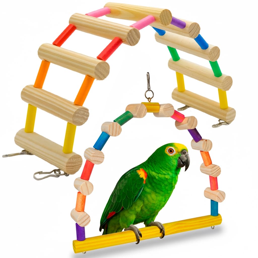Kit Balanço E Brinquedos Para Papagaio