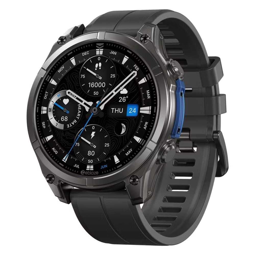 Zeblaze Smartwatch Relógio Inteligente 1.43 " Display AMOLED Freqüência Cardíaca Pressão