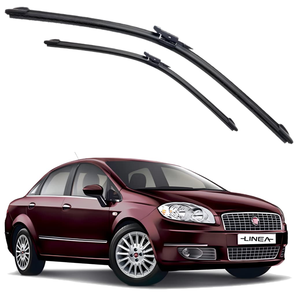 Palhetas Limpador De Parabrisa Fiat Linea 2008 2009 2010 2011 2012 2013 2014 2015 2016 2017 Par