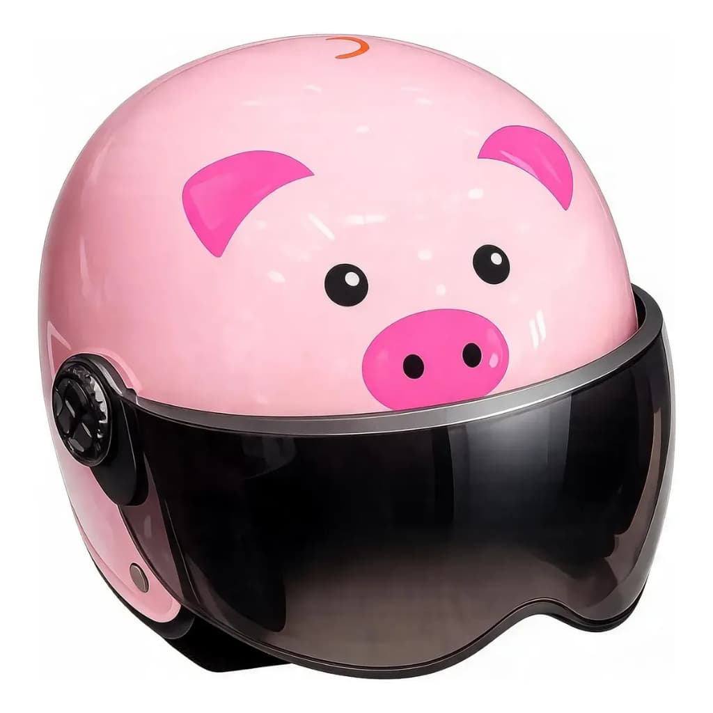 Capacete Infantil Bashi Motors Rosa