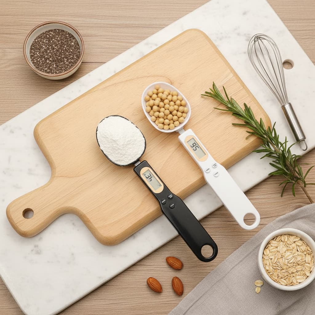 *🥄Colher Medidora com Balança Digital 500g Precisao Culinaria Cozinha Receitas Fitness Dieta