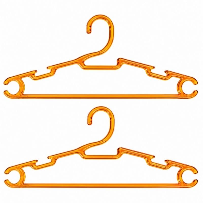 Cabide Acrílico Transparente - Kit 50 Unidades
