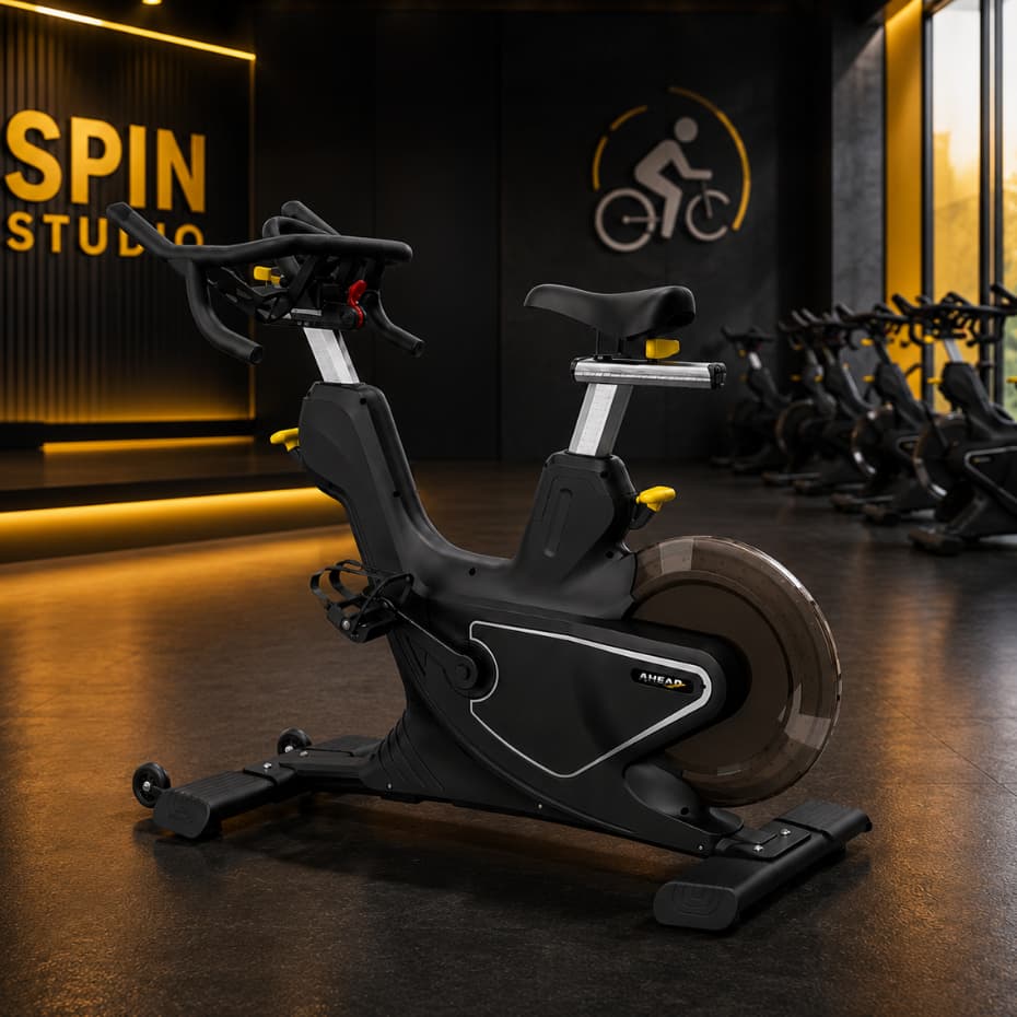 Bike Spinning Profissional Magnética ASM Ahead Sports Resistente e Silenciosa