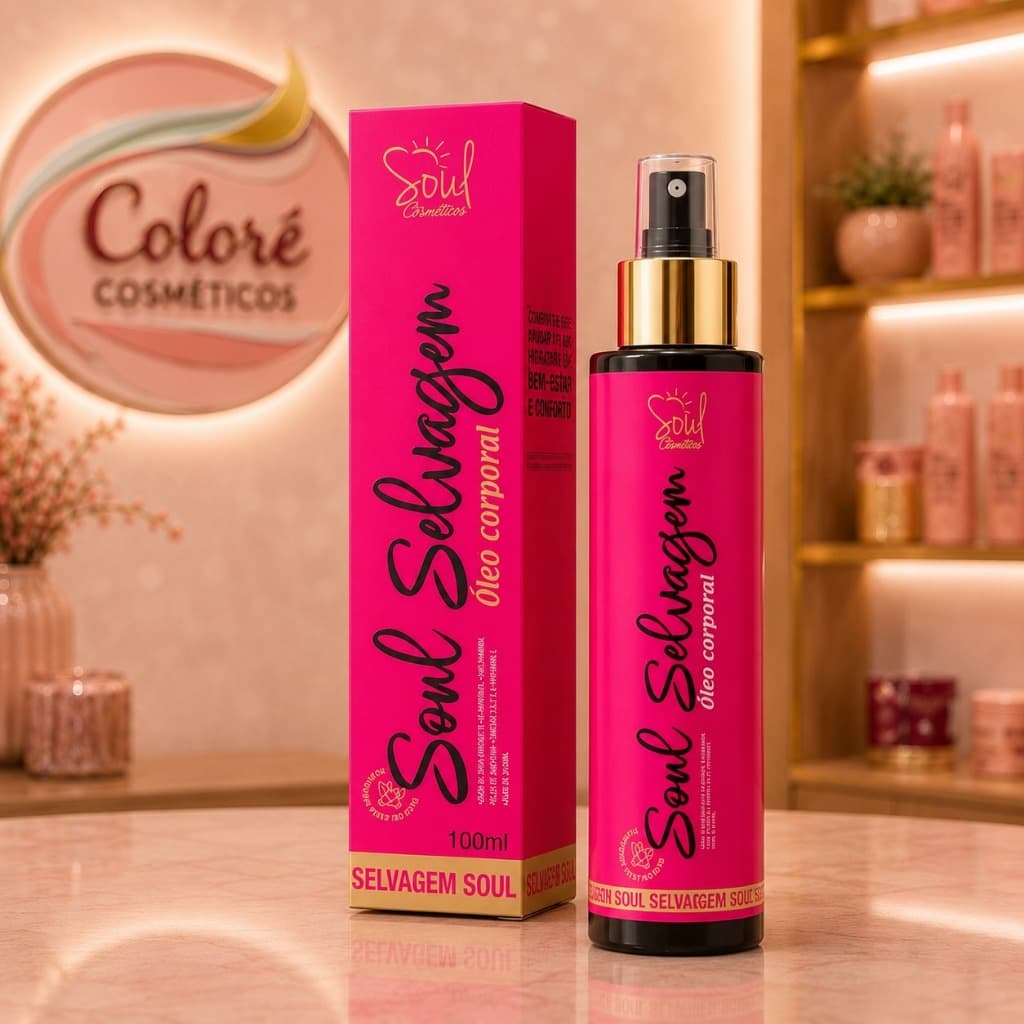 Óleo Corporal SOUL SELVAGEM  Clareia e Nutri Virilha e Axila - Multifuncional 100ml 3 em 1