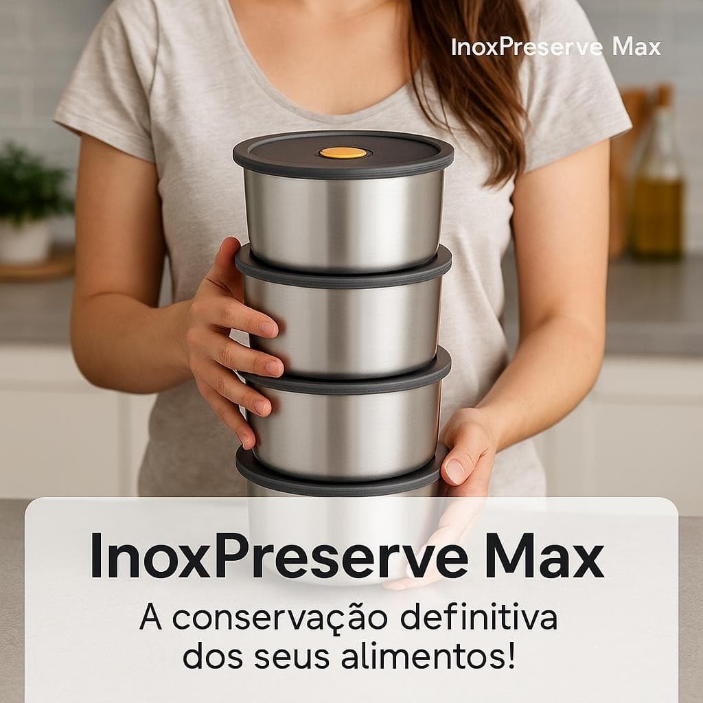 Potes Inox 450ml Vedação Perfeita Armazenamento Seguro