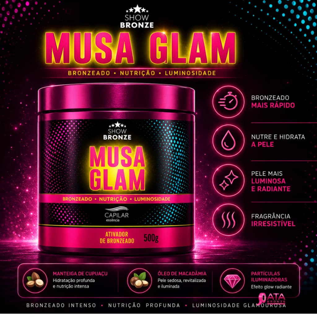MUSA GLAM ATIVADOR E ACELERADOR 500g - CAPILAR ESSSÊNCIA