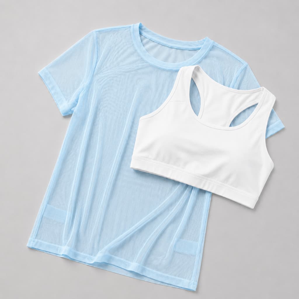 Blusa Tule Feminina Manga Curta Transparente Academia Fitness Treino Camiseta Leve Respirável Plus Size