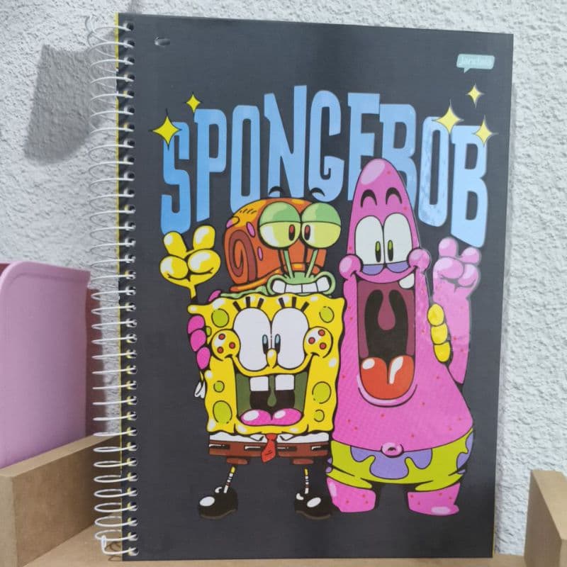 CADERNO UNIVERSITARIO BOB ESPONJA