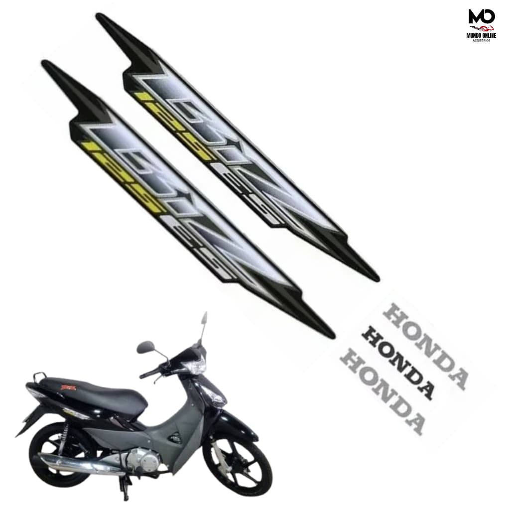 Kit Faixa Adesiva Jogo Completo Biz 125 ES 2006 Preto