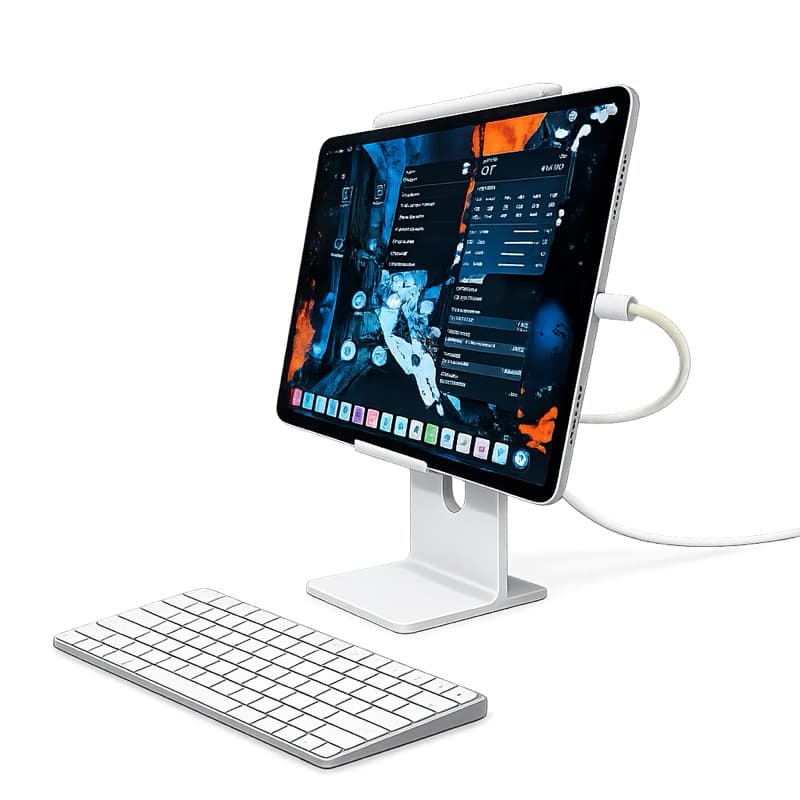 Suporte de Mesa para iPad e Tablet Estilo Apple Studio Base Estável