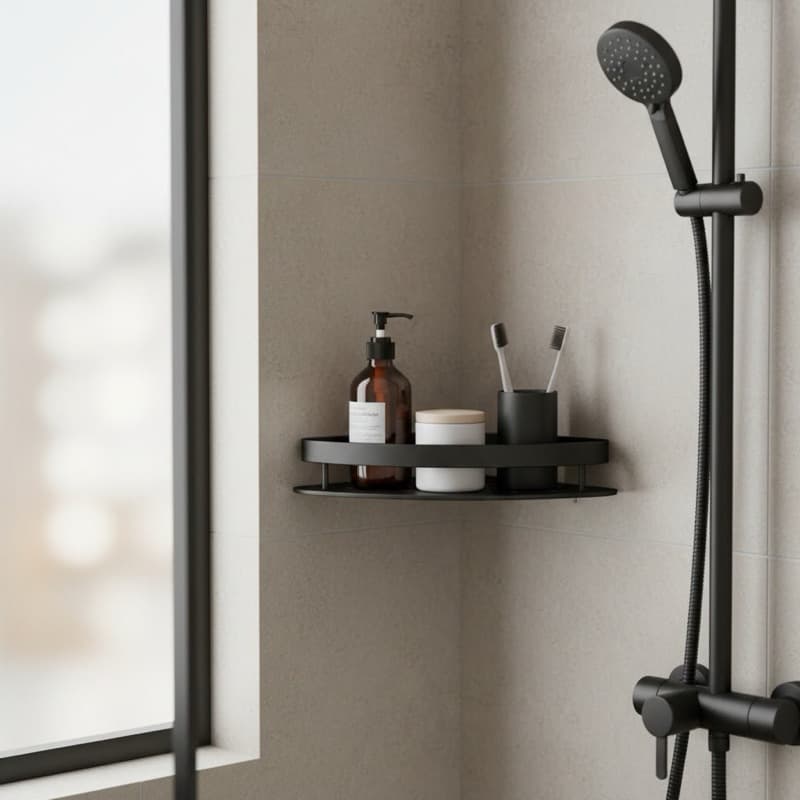 Porta Shampoo Prateleira De Canto Para Banheiro Organizador