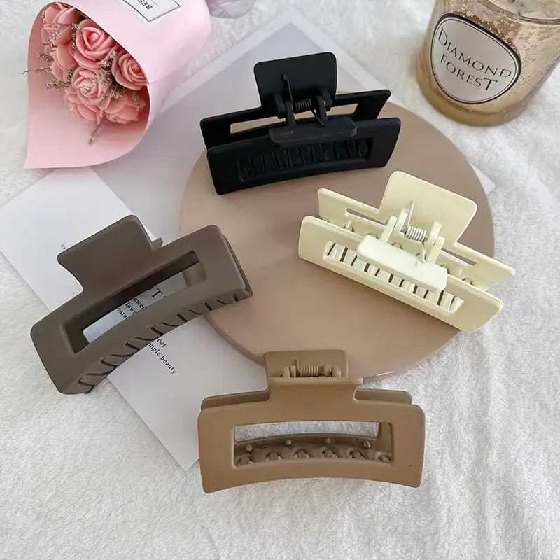 Kit 2/3 Grampo De Cabelo Quadrado Elegante Estilo Coreano Meninas Moda Acessório Feminino