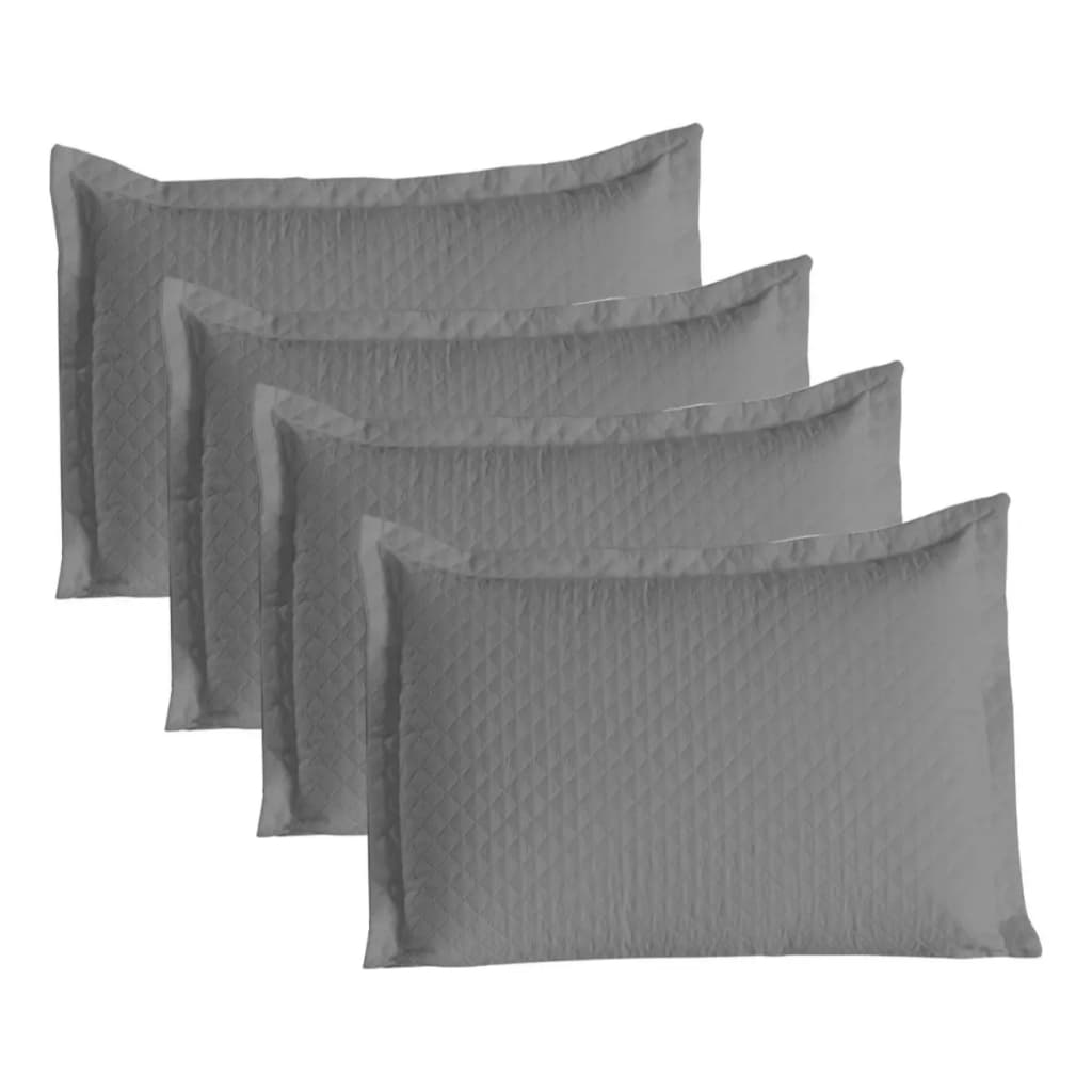 Kit 4 Fronhas Matelado 50x70 Antiácaro 200 Fios Capas Macio