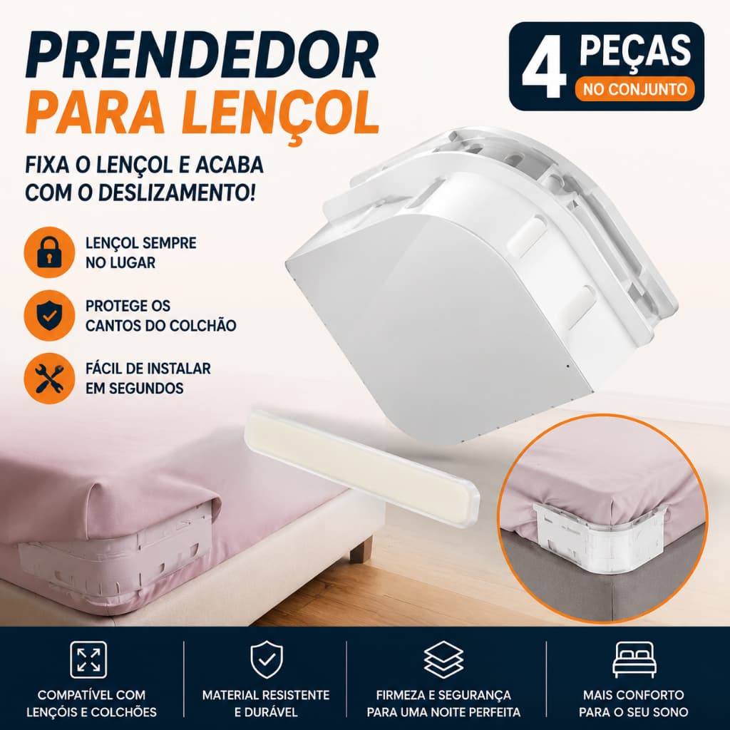 4 Pcs Non Slip Mattress Fixer Easy To Install Compatible With Single And Double Bed