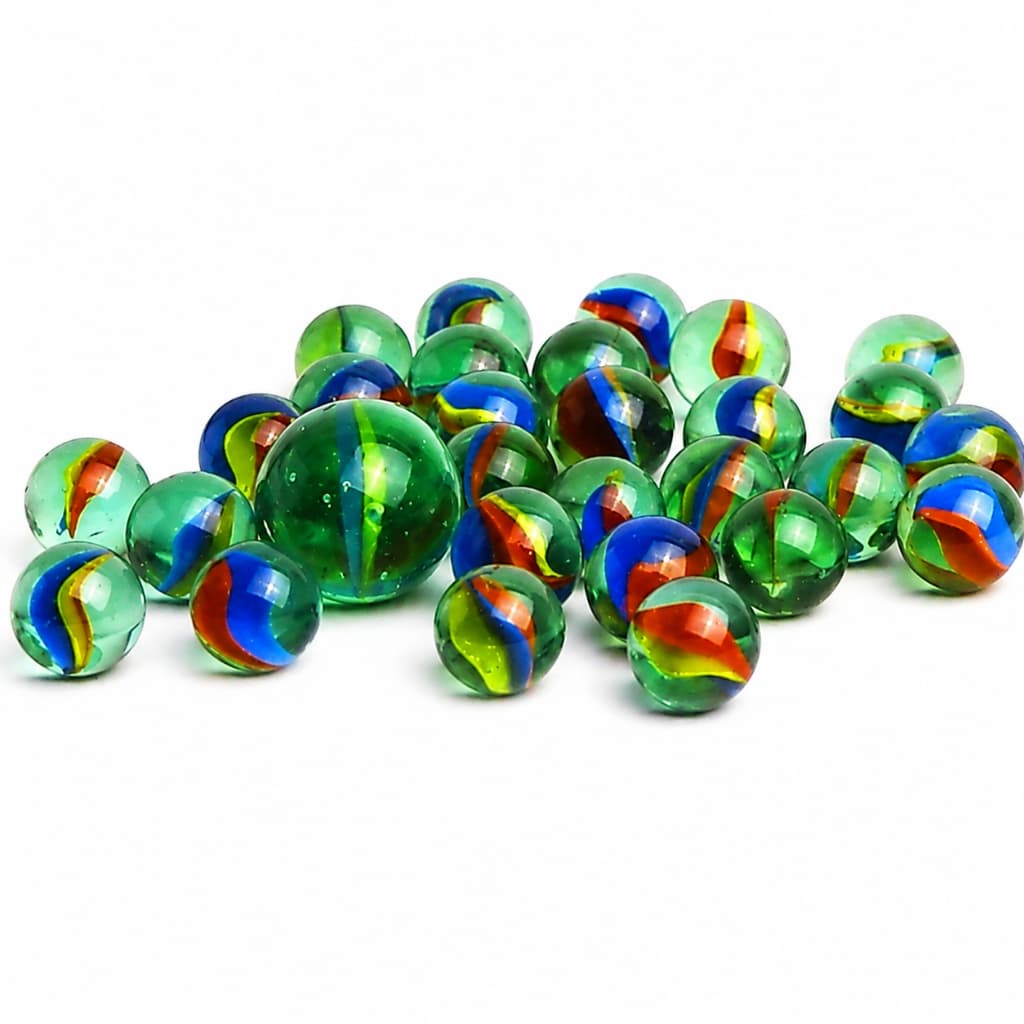 Kit 50/100/200 Bolinhas de Gude Esfera Vidro Bolita Fubeca Peteca Coleção Briquedo