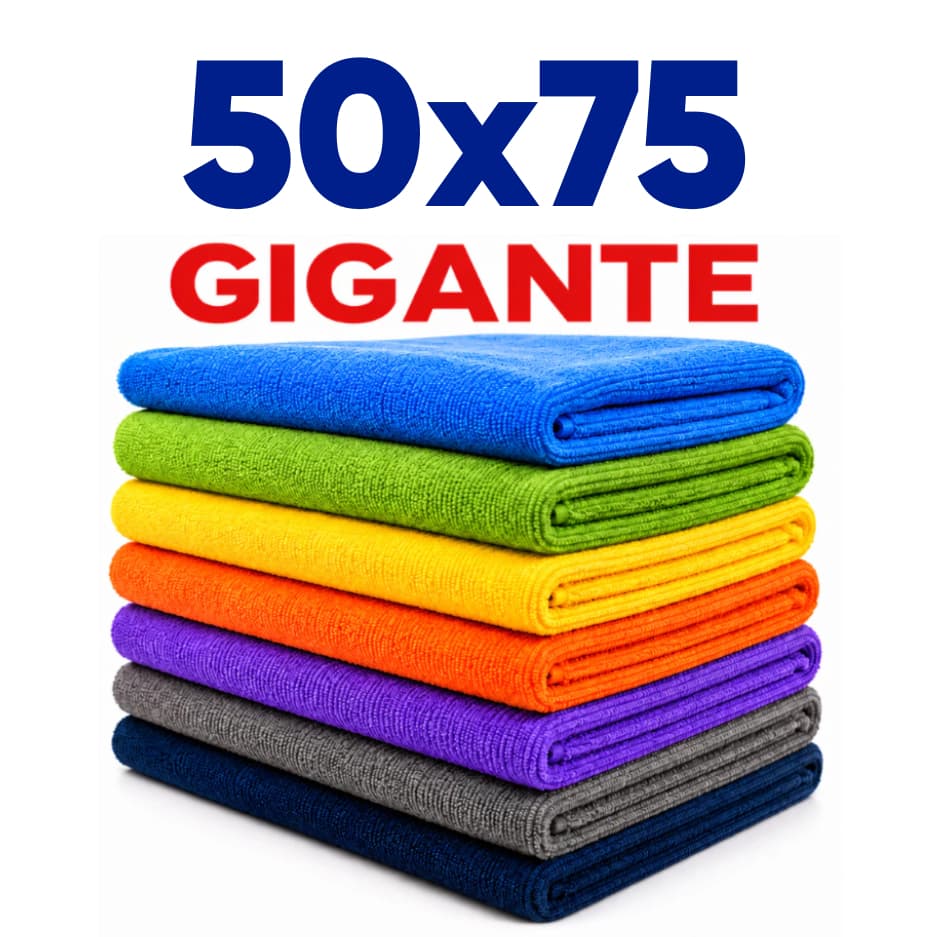 Panos de Chão Gigante Microfibra Multiuso 50X75 Alta Absorção