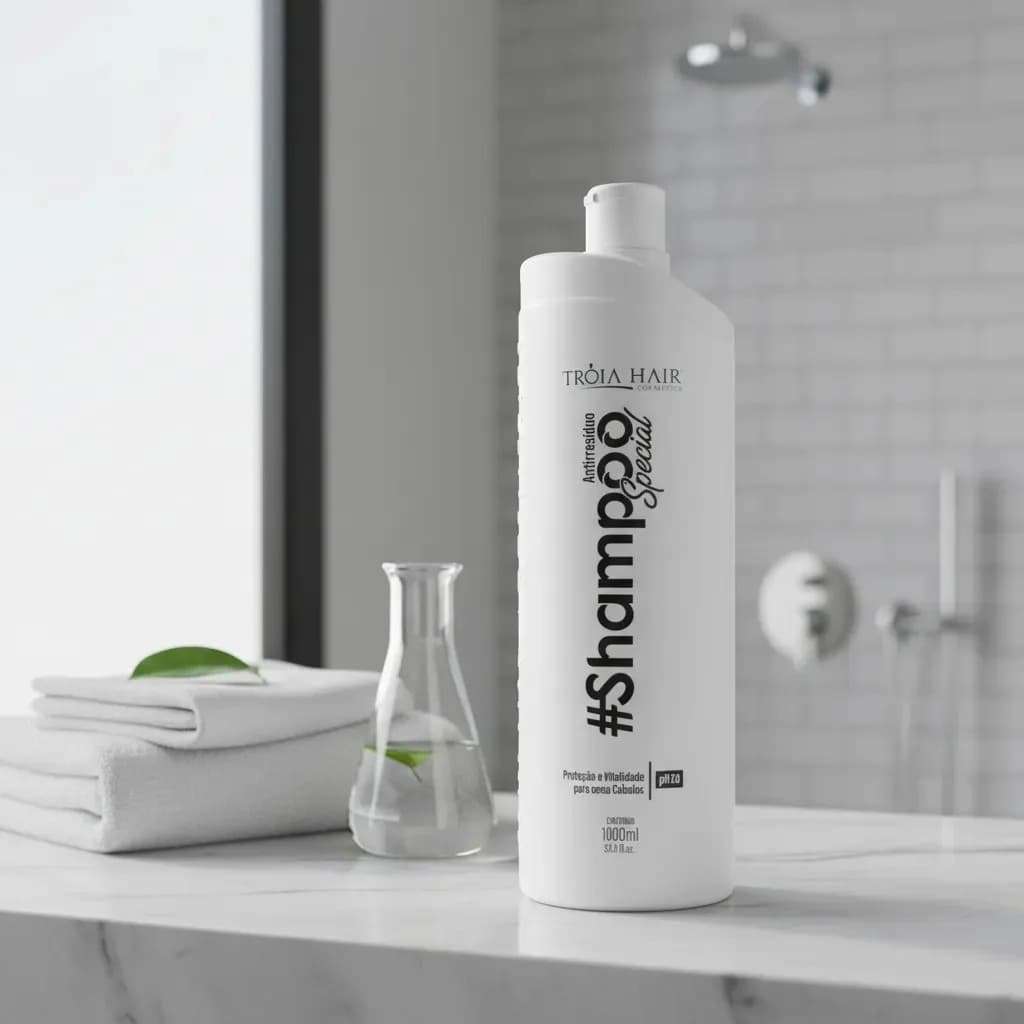 Tróia Hair Shampoo Especial Limpeza Profunda 1000ml anti residuos