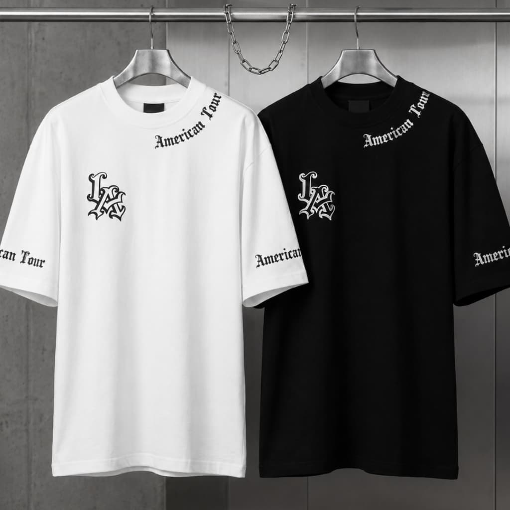 Kit 2 Camisetas Masculina Oversized Los Angeles Estilo Urbano Streetwear Conforto Premium