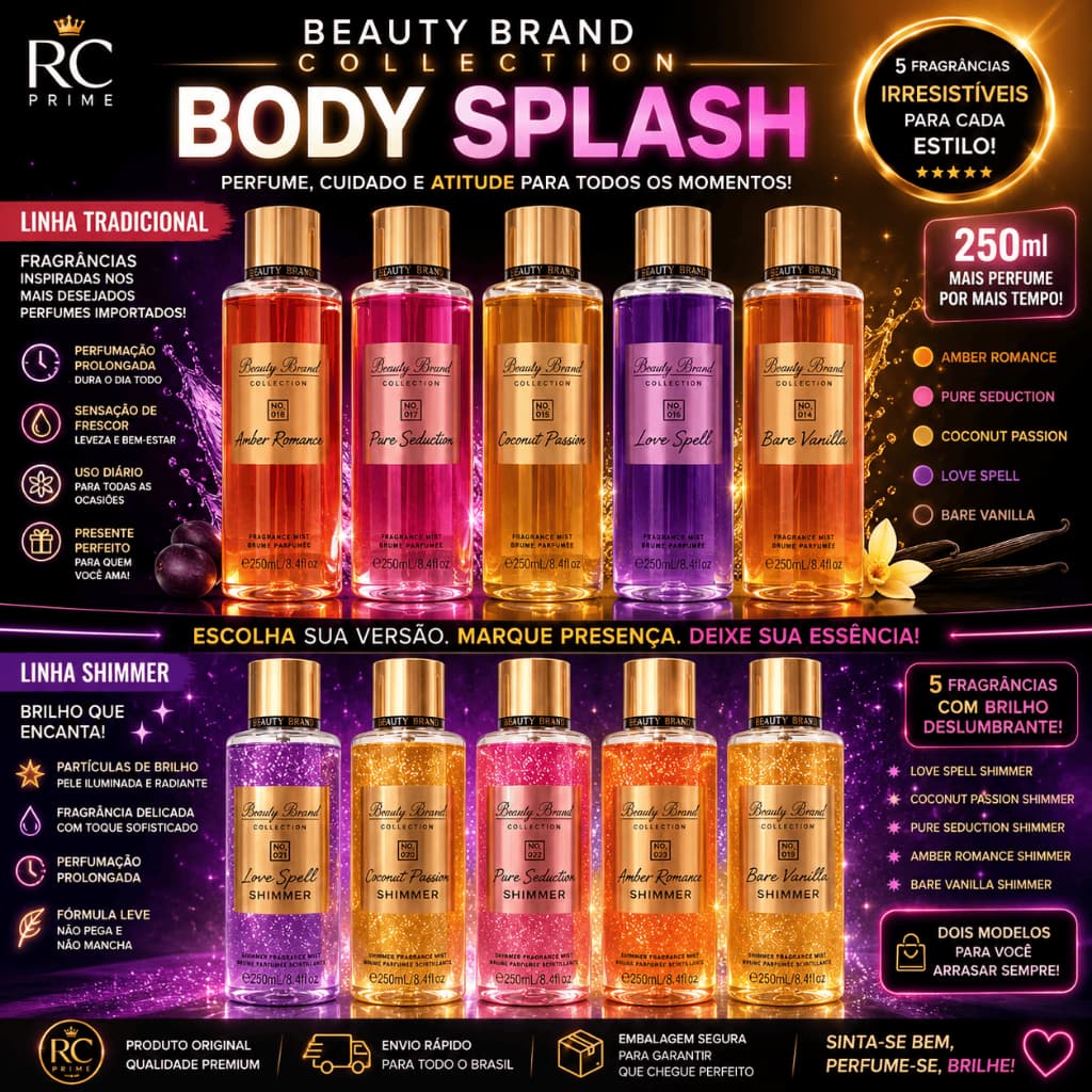 Body Splash Beauty Brand Collection 250ml